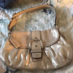 Coach Champagne color shoulder bag